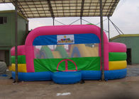 बाउंसर, रंगीन बच्चों मज़ा शहर के साथ Inflatable बाधा कोर्स कॉम्बो