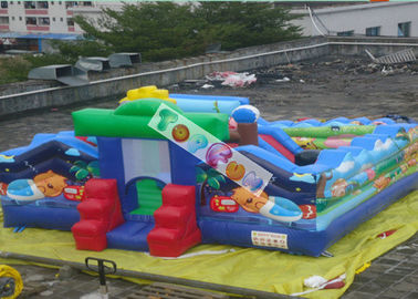 वाणिज्यिक Inflatable मनोरंजन पार्क / चिड़ियाघर कूदते महल 7x7m 0.55 मिमी पीवीसी तिरपाल