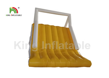 सीई / उल 0.9 मिमी पीवीसी तिरपाल वयस्कों के लिए टिकाऊ Inflatable पानी खिलौना फ्लोटिंग स्लाइड