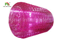 2.4 मीटर व्यास वयस्कों के लिए गुलाबी Inflatable पानी Zorb रोलर पीवीसी पानी खिलौना का पालन करता है