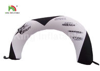 विज्ञापन के लिए 4.5mH पीवीसी तिरपाल सफेद Inflatable रेस आर्क प्रवेश