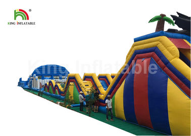 वयस्क CE EN14960 के लिए अनुकूलित 40 मीटर लंबी चुनौती Inflatable बाधा कोर्स