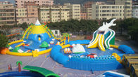 मज़ाकिया मनोरंजन खेलों के लिए विशालकाय वयस्क / बच्चे Inflatable पानी स्लाइड पूल