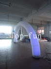 बिक्री के लिए सफेद Inflatable आर्क Wiht एलईडी नाइट लाइट / एलईडी ट्यूब के साथ Inflatable प्रवेश आर्क