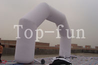 सफेद Inflatable शादी के मेहराब / फैक्टरी अनुकूलित आर्क / बड़े Inflatable प्रवेश आर्क