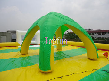रंगीन Inflatable घटना शादी ग्रीन बीच हाउस टेंट 0.6 मिमी पीवीसी तिरपाल