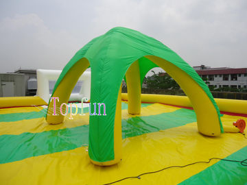 रंगीन Inflatable घटना शादी ग्रीन बीच हाउस टेंट 0.6 मिमी पीवीसी तिरपाल