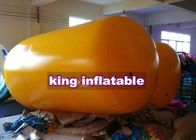 2 मीटर दीया या स्वनिर्धारित पीला Inflatable पानी के खिलौने / पीवीसी सिलेंडर बूँद पानी पार्क का उपयोग करें