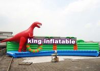 विशाल Inflatable पानी पार्क पूल के लिए कस्टम डायनासौर रंगीन Inflatable शोर बेंच