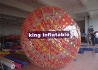 कुशन Inflatable Zorb बॉल / रंग डी-रिंग Inflatable गेंद Zorb रोलिग रैंप के साथ