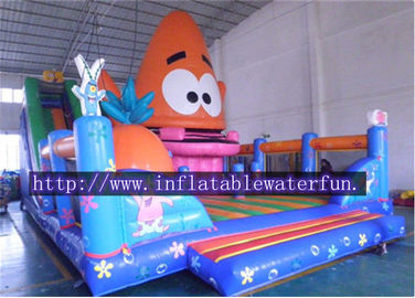 बच्चों और वयस्कों के लिए स्लाइड के साथ पीवीसी रंगीन Inflatable मनोरंजन पार्क
