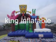 स्पंज बॉब Inflatable कूदते महल वाणिज्यिक कार्टून के साथ वाणिज्यिक Inflatable बाउंसर