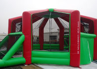 0.55mmPVC तिरपाल आउटडोर Inflatable खेल खेल बच्चों / लाल और हरे रंग के साथ वयस्कों