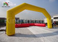 प्रचार शो के लिए विशालकाय पीला विज्ञापन inflatable प्रवेश द्वार