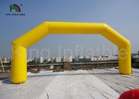 प्रचार शो के लिए विशालकाय पीला विज्ञापन inflatable प्रवेश द्वार