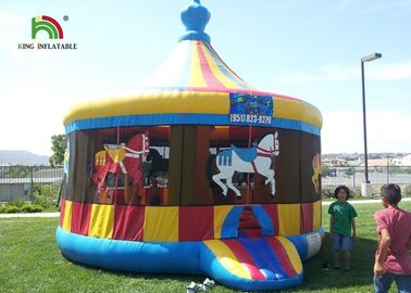 वाणिज्यिक हिंडोला Inflatable कूदते महल, कदम के साथ Inflatable डोम हाउस