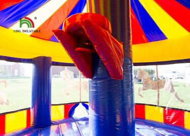 वाणिज्यिक हिंडोला Inflatable कूदते महल, कदम के साथ Inflatable डोम हाउस