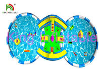 जलरोधक Inflatable पानी पार्क टिकाऊ पीवीसी तिरपाल सामग्री पूल स्लाइड के साथ
