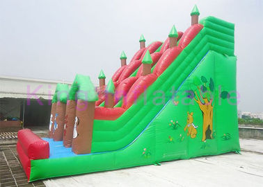 आउटडोर विशालकाय Inflatable वन पार्क थीम शुष्क स्लाइड ज्वलंत पशु किराए पर लेने के लिए