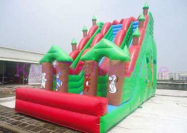 आउटडोर विशालकाय Inflatable वन पार्क थीम शुष्क स्लाइड ज्वलंत पशु किराए पर लेने के लिए