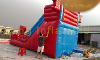 लाल / नीले स्पाइडर मैन Inflatable सूखी स्लाइड आउटडोर विशालकाय निविड़ अंधकार / विरोधी यूवी स्लाइड