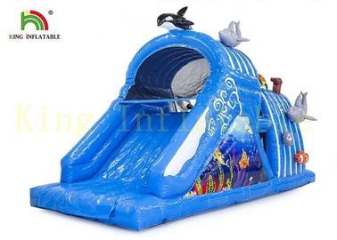 अग्निरोधी पीवीसी सामग्री के साथ रंगीन सागर विश्व बच्चे इंडोर खिलौने Inflatable बाधा कोर्स