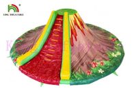 राउंड ज्वालामुखी पीवीसी Inflatable सूखी स्लाइड / किराया व्यापार के लिए स्लाइड को उड़ा दें