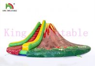 राउंड ज्वालामुखी पीवीसी Inflatable सूखी स्लाइड / किराया व्यापार के लिए स्लाइड को उड़ा दें