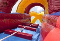24 महीने की गारंटी के साथ ट्रिपल लेन ज्वालामुखी पीवीसी Inflatable सूखी स्लाइड