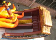 Outdoor Octopus inflatable Boat Dry Slide With Tow Lane for kids paradise fun city