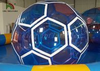 1.0 मिमी पारदर्शी पीवीसी / PTU Inflatable सॉकर बॉल पानी की गेंद पर चलना