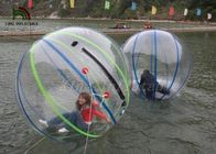 किराये के लिए पानी की गेंद रंगीन धारी गेंद पर 1.0 मिमी पीवीसी 2 मीटर दीया Inflatable