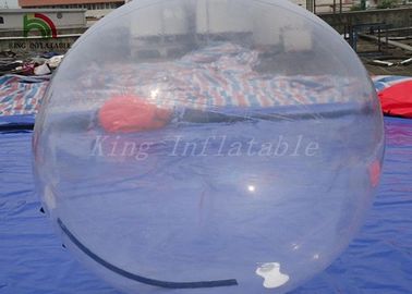 1.0 मिमी पारदर्शी पीवीसी / TPU Inflatable पानी की गेंद EN71 मानक पर चलना