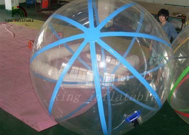 रंगीन स्ट्रिंग्स टिकाऊ पीवीसी / PTU गर्म हवा वेल्डिंग मशीन द्वारा चलने योग्य पानी की गेंद