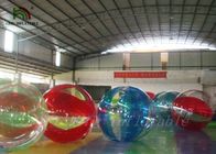 इनडोर आउटडोर 1.0 मिमी पीवीसी / टीपीयू 2 मीटर के पानी की गेंद पर चलने योग्य Inflatable