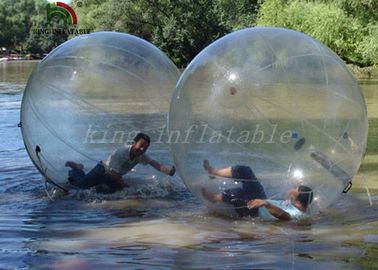YKK जिपर के साथ स्पष्ट पारदर्शी पीवीसी 2 मीटर दीया Inflatable एक्वा बॉल / पानी की गेंद