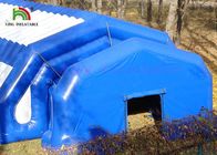 टिकाऊ पीवीसी आउटडोर विशालकाय Inflatable घटना तम्बू सफेद / नीले रंग