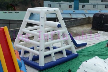 समुद्र, झील के लिए वाणिज्यिक Inflatable पानी खिलौना फ्लोटिंग स्लाइड खेल / एक्वा स्लाइड