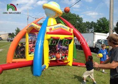 बच्चों के लिए 4 में 1 रंगीन Inflatable खेल खेल पीवीसी तिरपाल पोर्टेबल कॉम्बो खेल