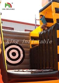 बच्चों के लिए पीवीसी तिरपाल द्वारा पीले / काले रंग की Inflatable कॉम्बो स्पोर्ट खेल का मैदान