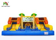 पूल / बाउंसर कॉम्बो खेल का मैदान के साथ पनरोक पीवीसी Inflatable पानी स्लाइड