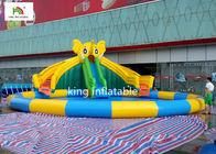1 साल की वारंटी के लिए स्विमिंग पूल के साथ हाथी पीवीसी Inflatable पानी पार्क