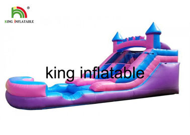 लड़कियों सीई ब्लोअर के लिए पूल बैंगनी पिछवाड़े के साथ टिकाऊ Inflatable पानी स्लाइड