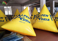 Yellow Color Water Sports Games 2*2*2 M Inflatable Floating Buoy