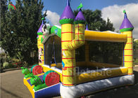 Yellow Outdoor Playground Inflatable Jumping Castle For Kids / Indoor Bouncy Castle