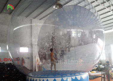 4 मीटर ह्यूमन साइज इन्फ्लेटेबल एडवरटाइजिंग स्नोबॉल / ब्लो अप हिम ग्लोब