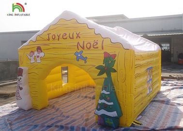स्वनिर्धारित आकार Inflatable विज्ञापन उत्पाद क्रिसमस हाउस स्नोमा तम्बू
