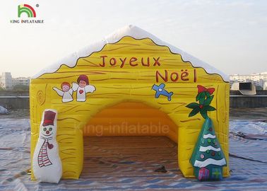 स्वनिर्धारित आकार Inflatable विज्ञापन उत्पाद क्रिसमस हाउस स्नोमा तम्बू
