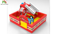 Fire Fighting Truck Theme Inflatable Jumping Bouncer Castle For Commercial Amusement