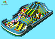 22 * 15 मीटर Inflatable मनोरंजन उपकरण बच्चों को पार्क सूखी स्लाइड बाउंसर खेलते हैं
